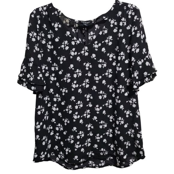Roz and Ali floral blouse M - Picture 2 of 4